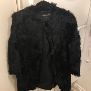 Rabbit fur coat